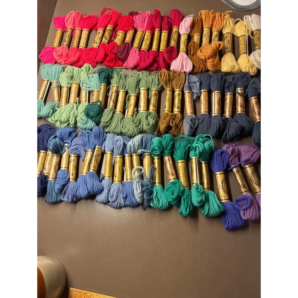 Paternayan Tapestry Yarn lot 64 skeins wool embroidery needlepoint